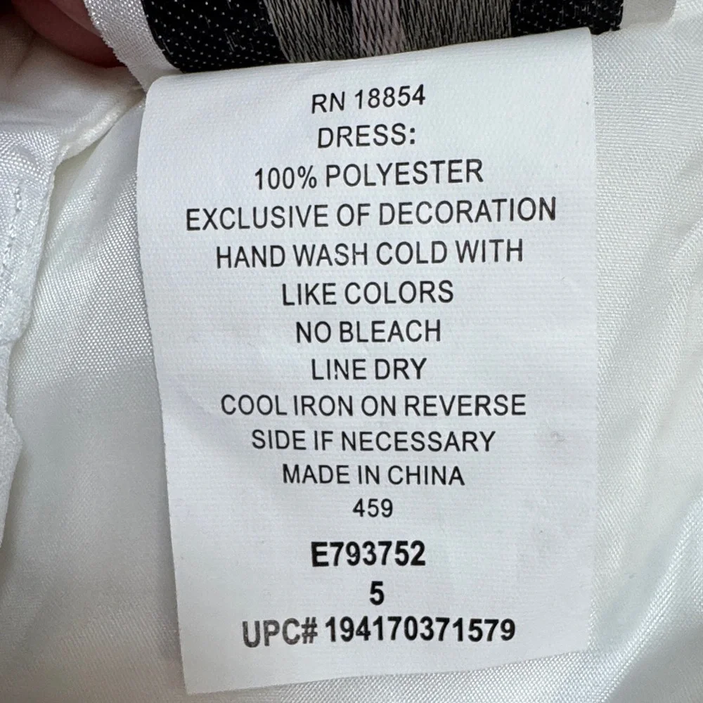 Rare Editions Ivory and Pink Formal Dress